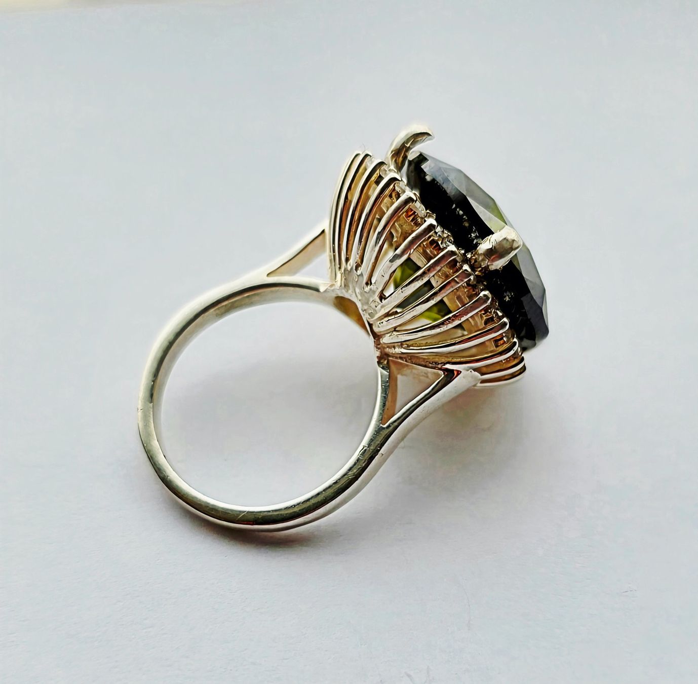 Anelli: grüner Topas Fingerring – Nuovo (secondo la descrizione) da Zürich venduto da benedikt12 4