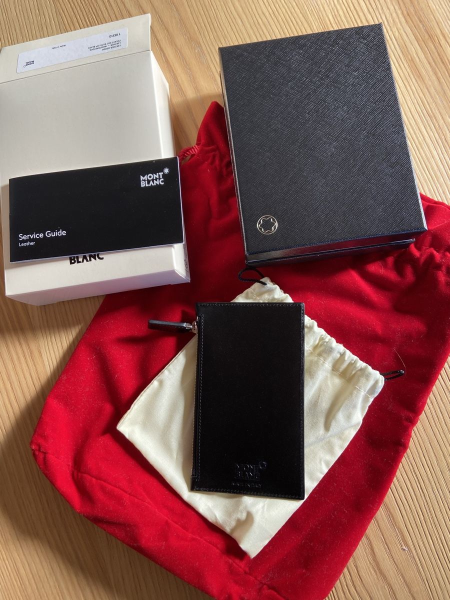 Montblanc Portafogli: Nuovo Montblanc Pocket 5cc with zip black – Nuovo e nell'imballaggio originale da Davesco-Soragno venduto da dvf_7h6d 2