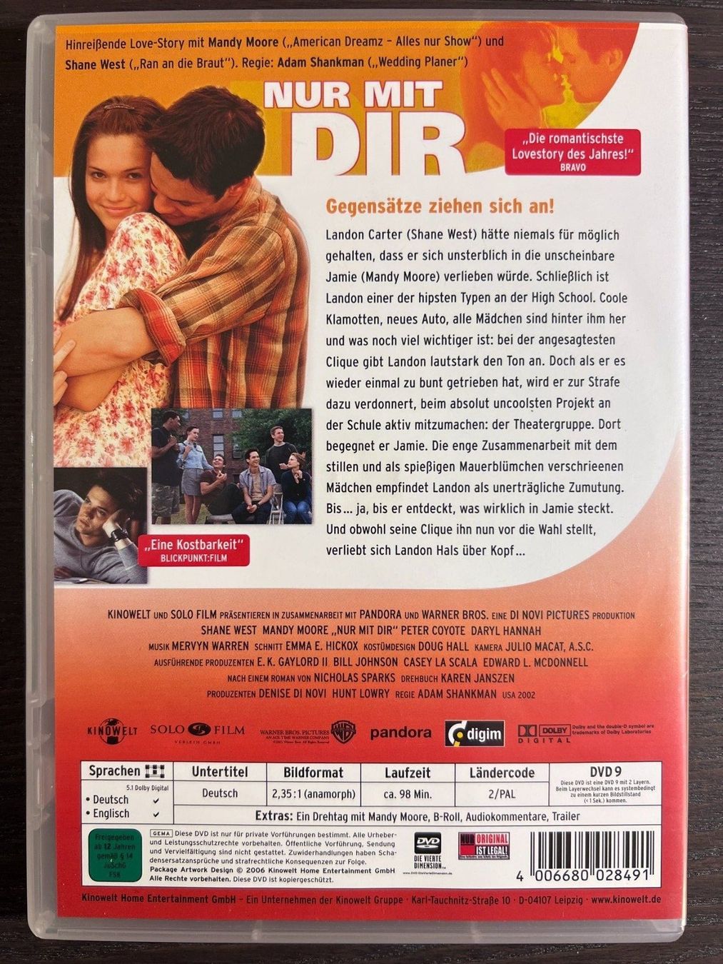 Tutti i DVDs: Nur mit dir – Usato da Zürich venduto da FilmFreunde 1