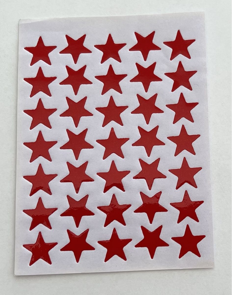Sticker: Rote Sterne Sticker selbstklebend – Nuovo (secondo la descrizione) da Triengen venduto da Bastelchaos