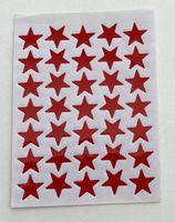 Rote Sterne Sticker selbstklebend