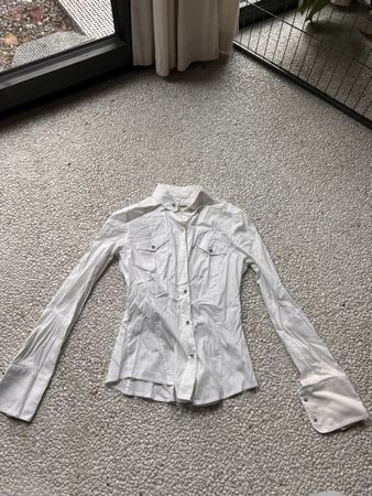 Karen Millen Shirt, Size UK 8, White