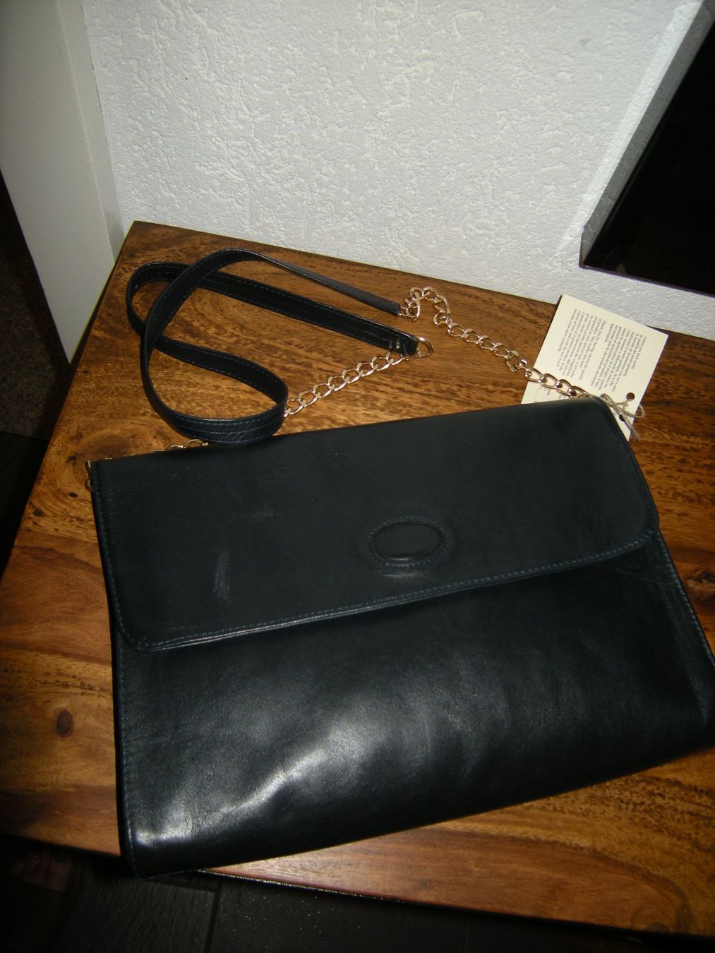 Taschen für Damen: Abendtasche Umhängetasche Echt Leder Dunkelblau – Neu (gemäss Beschreibung) aus Holziken von Rupe