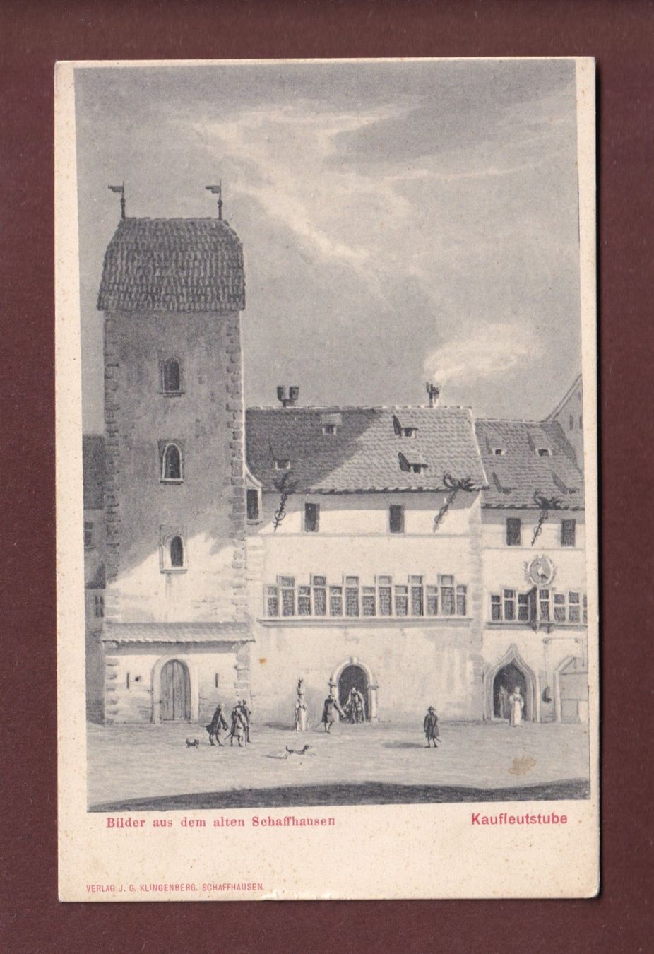 Cartoline postali: SCHAFFHAUSEN - Kaufleutstube – Usato da Pully venduto da nicecards-shop