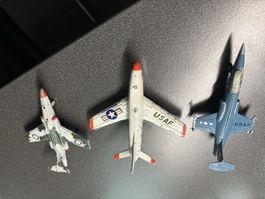 3 Metall  Militär Modellflugzeuge