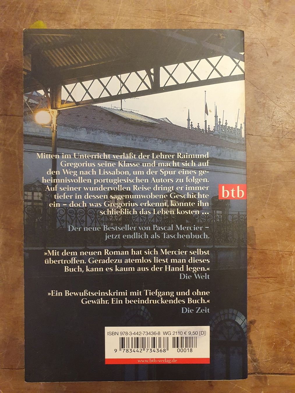 Libri: Nachtzug nach Lissabon - Pascal mercier - BTB – Usato da Zürich venduto da loosebone 9