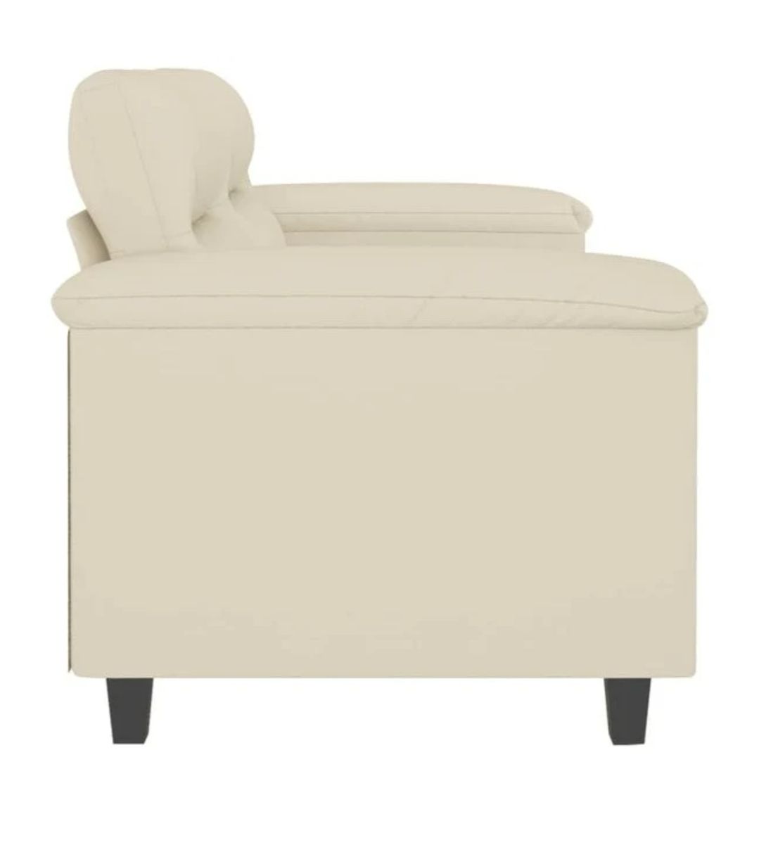 Vidaxl Divani: 2-er Sofa Creme 120cm Kunstleder NEU! – Nuovo e nell'imballaggio originale da Wengi b. Büren venduto da NeReida88 2