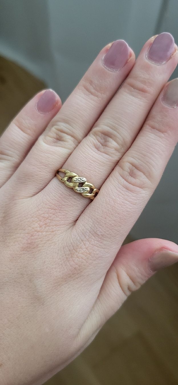 Bagues: Moderner Panzerring mit 1 Diamant💎  – Neuf (Voir description) à Unterägeri par Altgoldschmuck 1