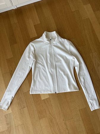H&M Move SoftMove Sportjacke in Weiss, Grösse M