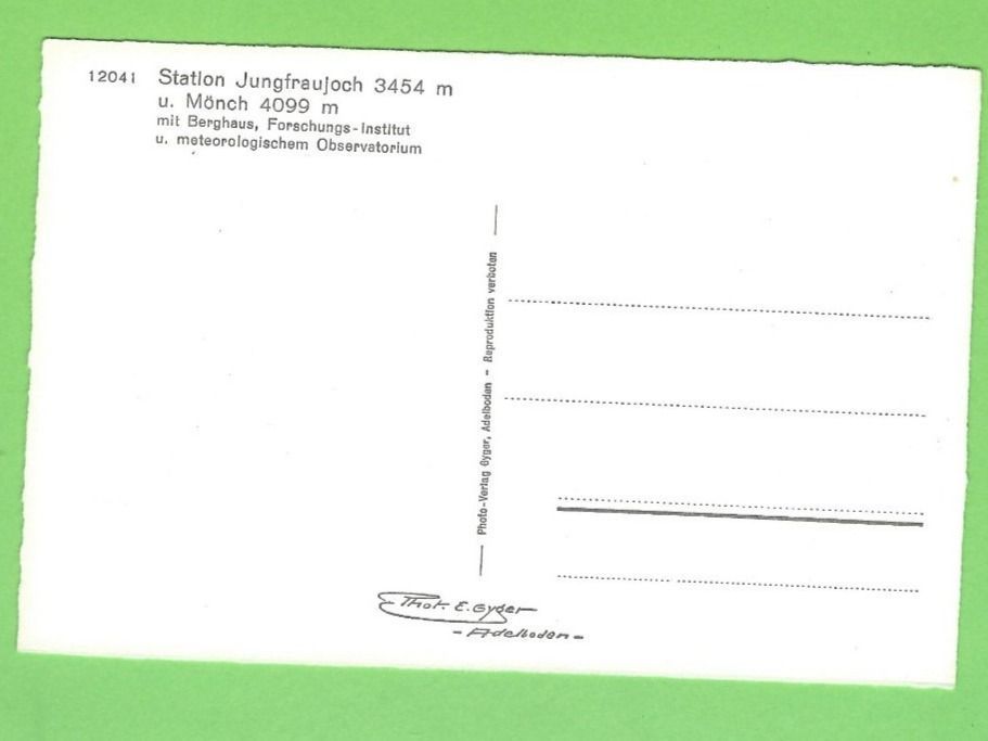 Cartoline postali: Station Jungfraujoch und Mönch – Usato da Zürich venduto da t24_de 1