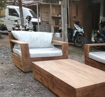 Sessel Outdoor Gartensessel Loungesessel Teak Gartenmöbel