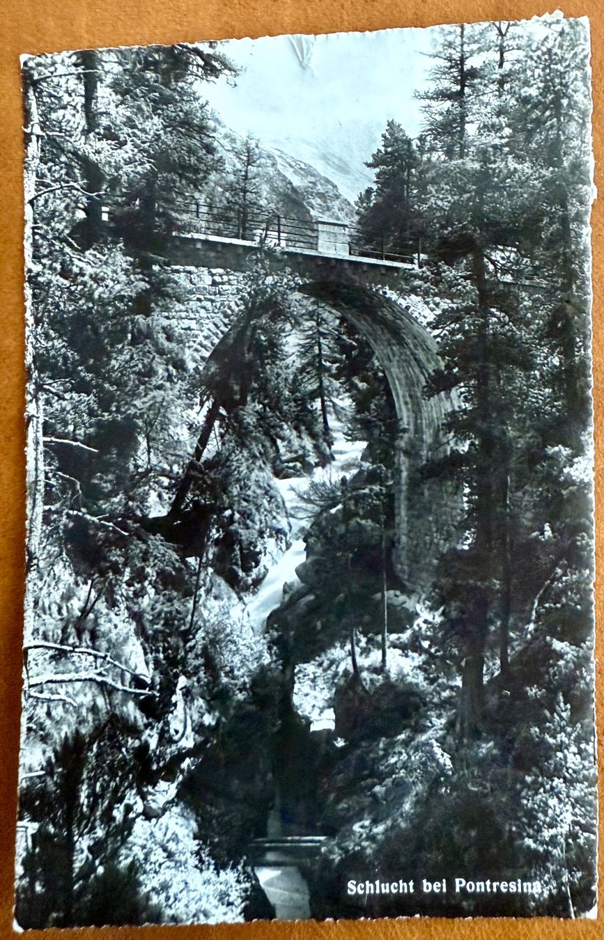 Cartoline postali: Pontresina - Schlucht 1959 – Usato da Lutry venduto da Ediego