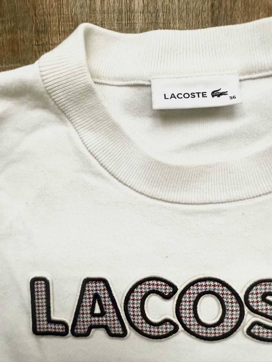 Lacoste Maglioni & Felpe: Lacoste Damenpullover, Weiss, Top Zustand, Grösse 36 – Usato da Lachen SZ venduto da zsucard 1