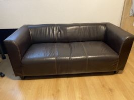 Ledersofa 2er und 3er Sofa Echtleder
