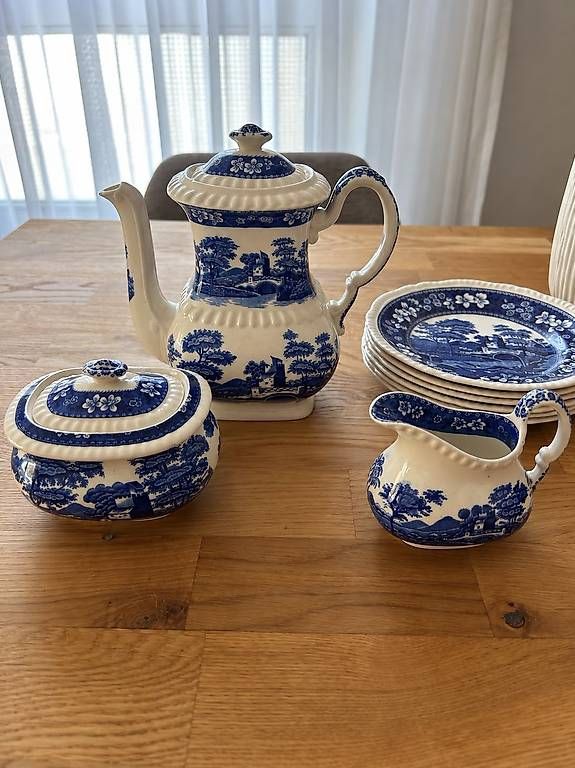 Geschirrsets: Spode Copeland "Blue Tower" Kaffee-/Teeservice  England – Neu und originalverpackt aus Neuhausen von cha_29dk