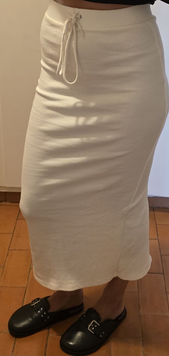 Zara Röcke: Zara Knit Maxi Rock, Weiss, Gr. S – Neu (gemäss Beschreibung) aus St Gallen von vir_5kgt 1