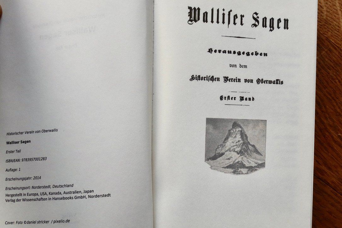Libri: Walliser Sagen, Erster Teil – Nuovo e nell'imballaggio originale da Basel venduto da MLIB09 1