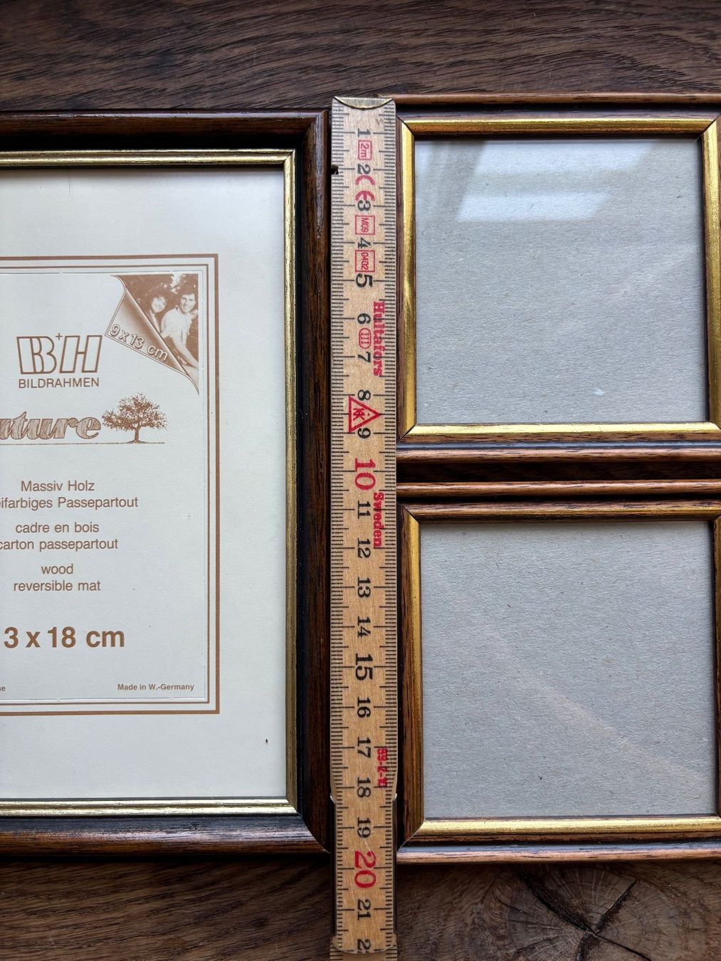 Cornici: Vintage Bilderrahmen Set 13x18 cm Holz – Usato da Horgen venduto da uge_pd5p 4