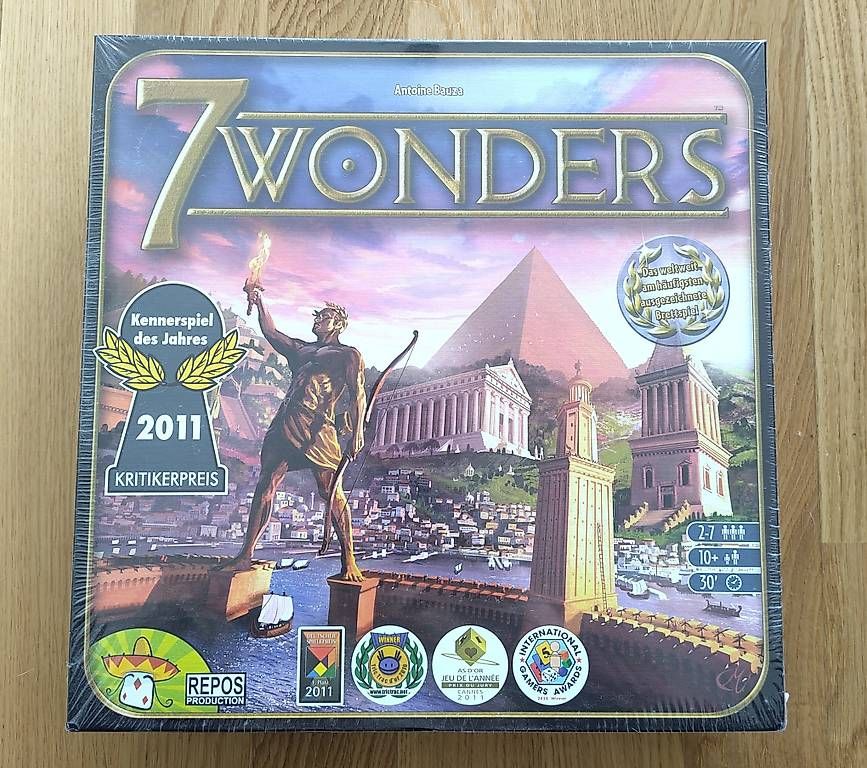 Giochi: 7 wonders board game Deutsch NEU – Nuovo e nell'imballaggio originale da Morges venduto da L_6688