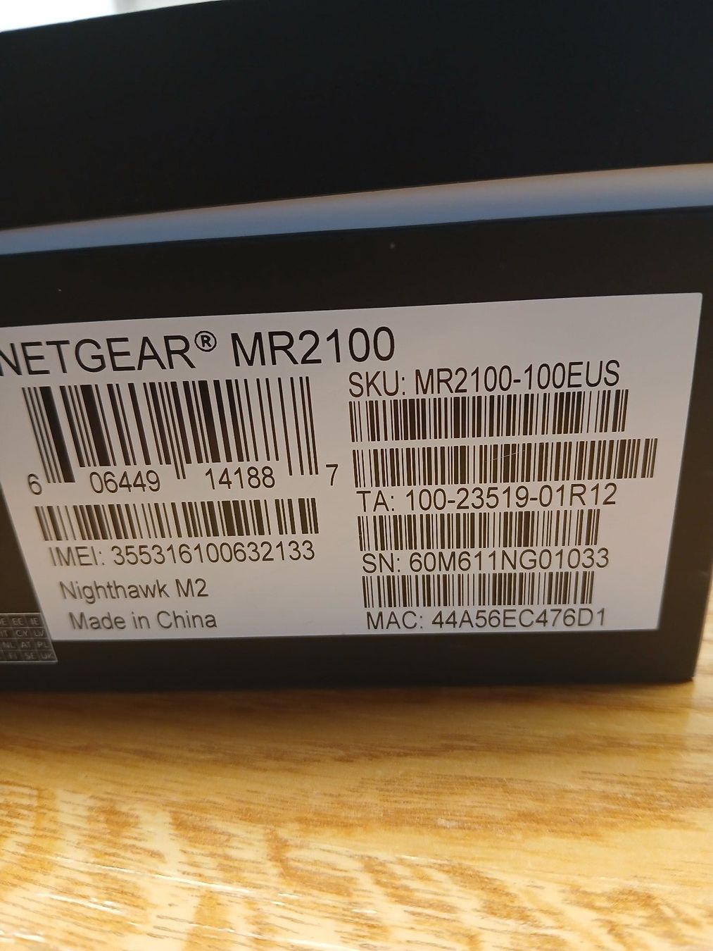 Netgear Modem & Router: Nighthawk M2  MR 2100  ( Netgear ) – Usato da Felben-Wellhausen venduto da Rumaca 2
