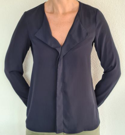 Bluse dunkelblau Esprit Gr. 34 neuwertig