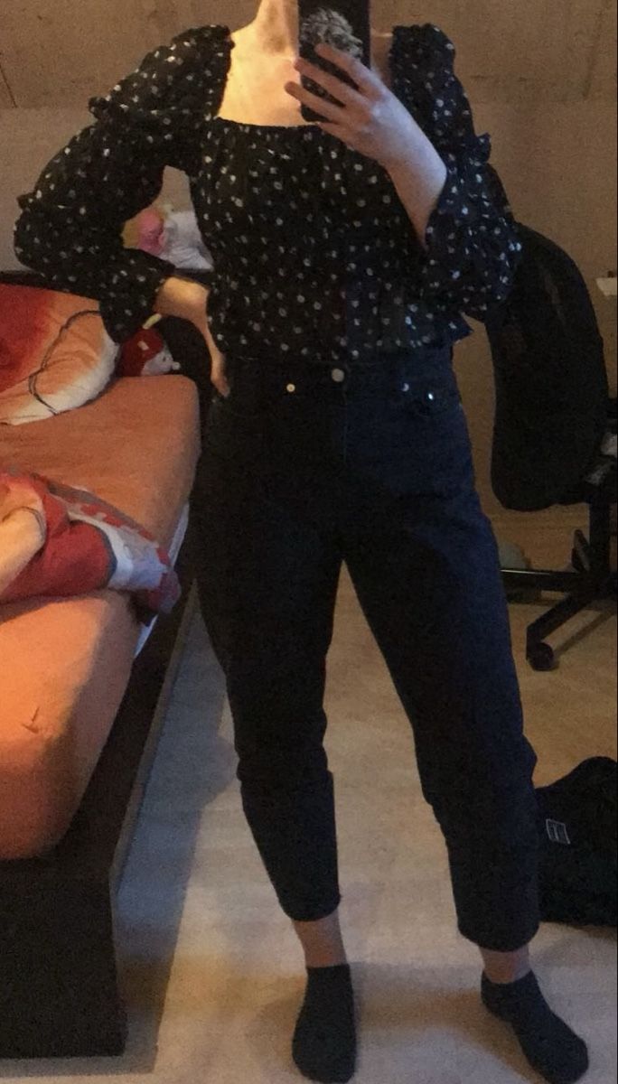 H&M Camicette: H&M Bluse, schwarz mit Blumenmuster, Grösse M - Top! – Usato da Reinach AG venduto da leo_8j25 3