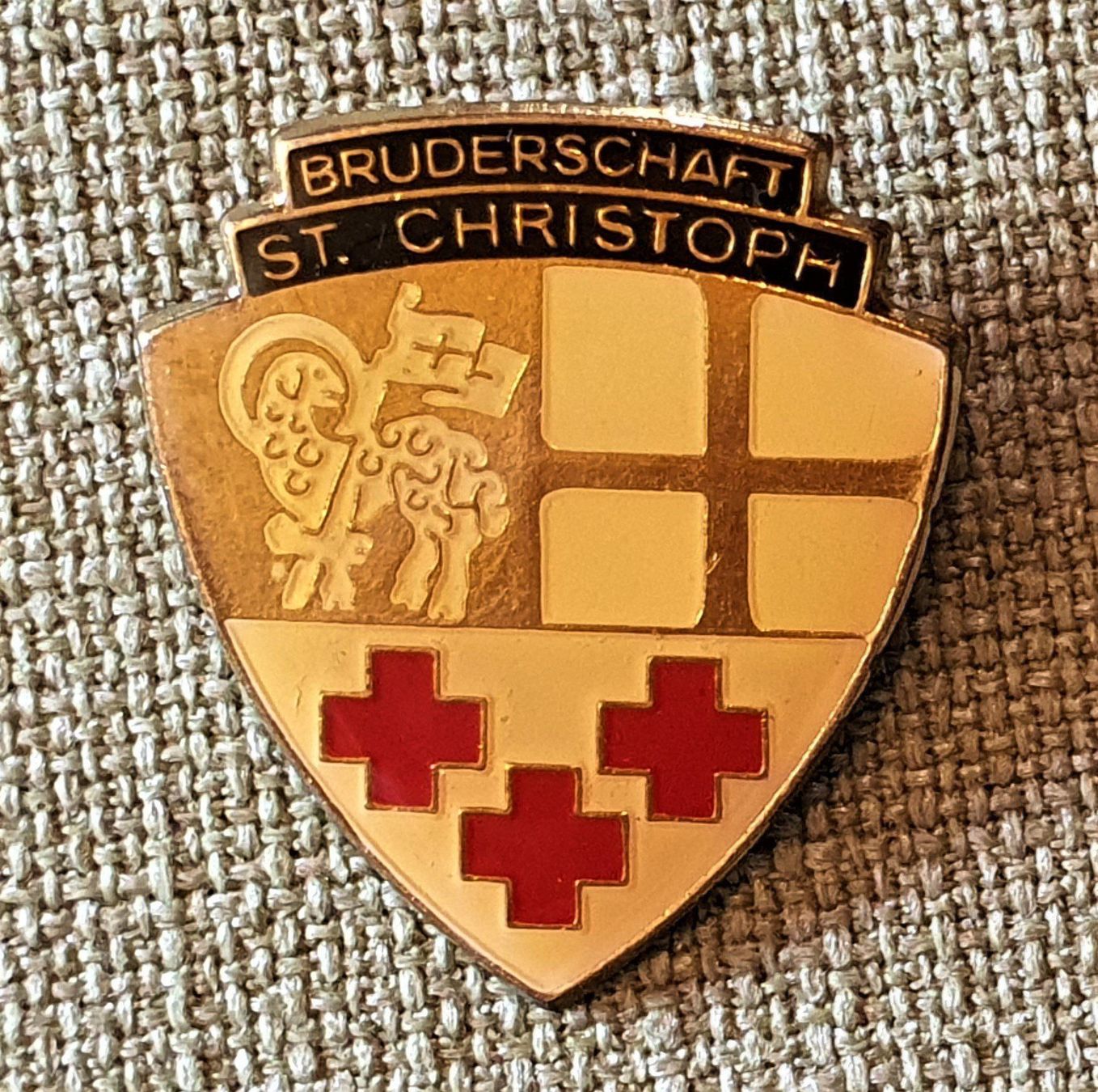Plaketten & Abzeichen: K316 - Pin Bruderschaft St. Christoph – Gebraucht aus Reinach BL von Boston-Verkauf