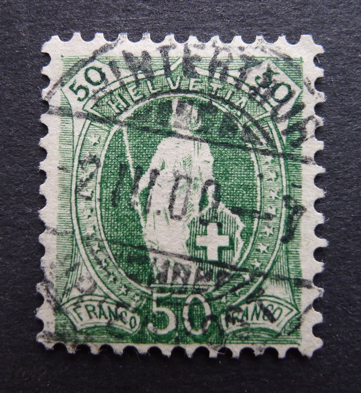Alle Briefmarken: 74D, Vollstempel WINTERTHUR ZH – Gebraucht aus Ebikon von SilvioFreund