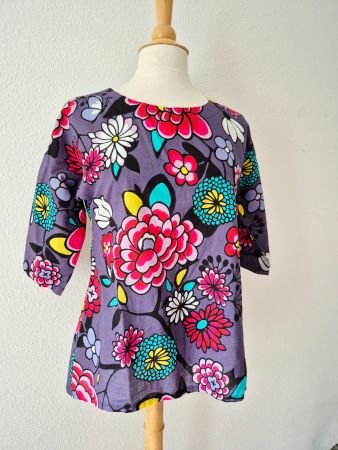 TUNIKA BLUSE SHIRT UNIKAT EIN LIEBLINGSSTÜCK S M 36 38 TOP