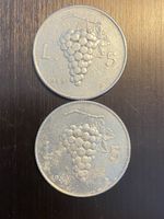Italie, 5 Lire 1949 et 1950 Aluminium