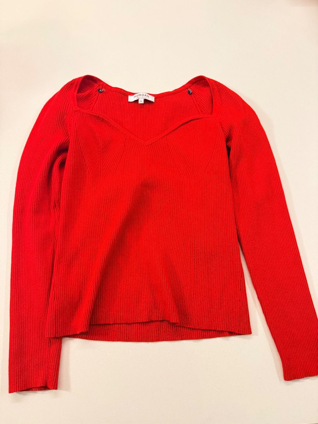 Morgan Maglioni & Felpe: Roter Morgan Strickpullover, Gr. S – Usato da Wollerau venduto da falkenauge444 1