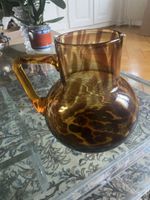 Caraffe verre vintage effet tortoise
