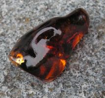 ♥ RAR + SCHÖN: MEXIKO BERNSTEIN - ROT GRÜN - TALISMAN ♥