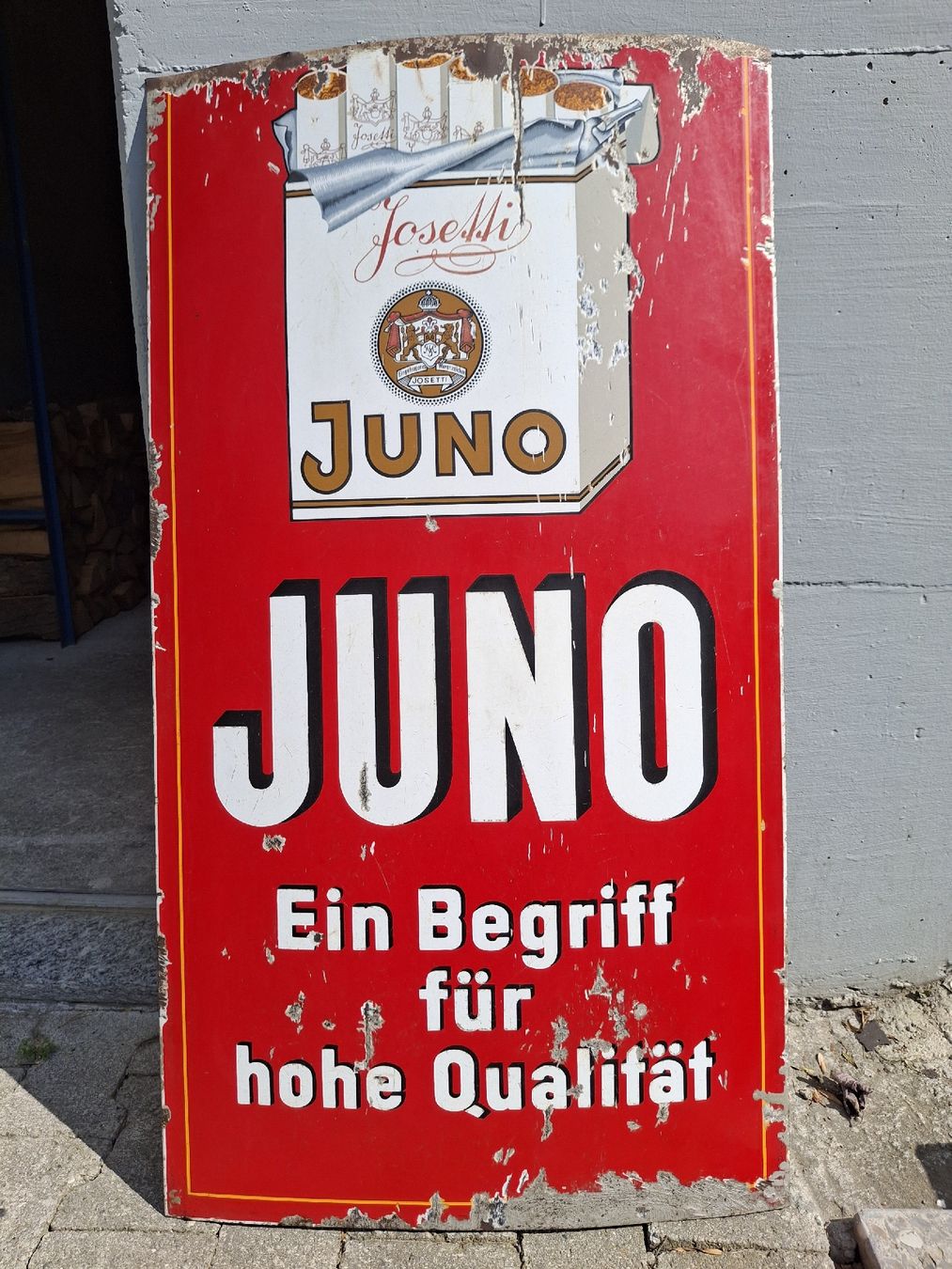 Insegne: Juno Zigaretten Blechschild Josetti, nostalgische Werbung – Usato da Glis venduto da ato_gtb2