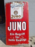 Juno Zigaretten Blechschild Josetti, nostalgische Werbung