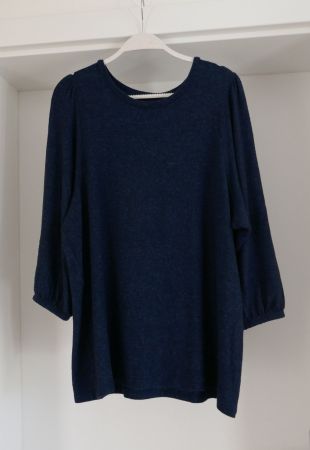 Pullover von Soyaconcept, Gr. L, dunkelblau meliert, neu