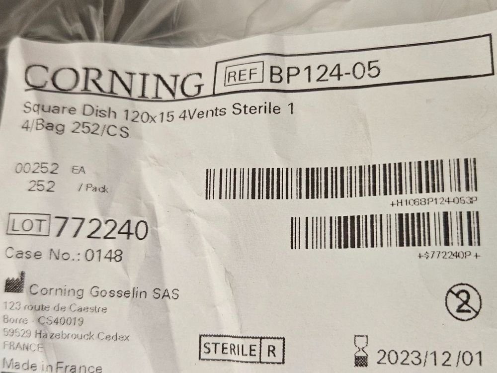Contenitori & Simili: Petrischalen von CORNING - 252Stk./Schachtel – Usato da Niederdorf venduto da LeptonAG 1