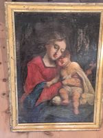 Madonna with childmit Kind wohl 17./18. Jh Öl auf Leinwand
