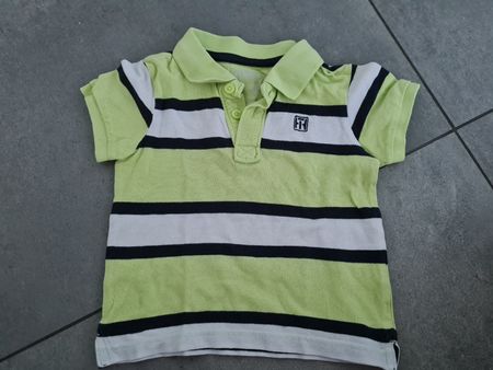 Polo Shirt Vision grün gestreift Grösse 98 