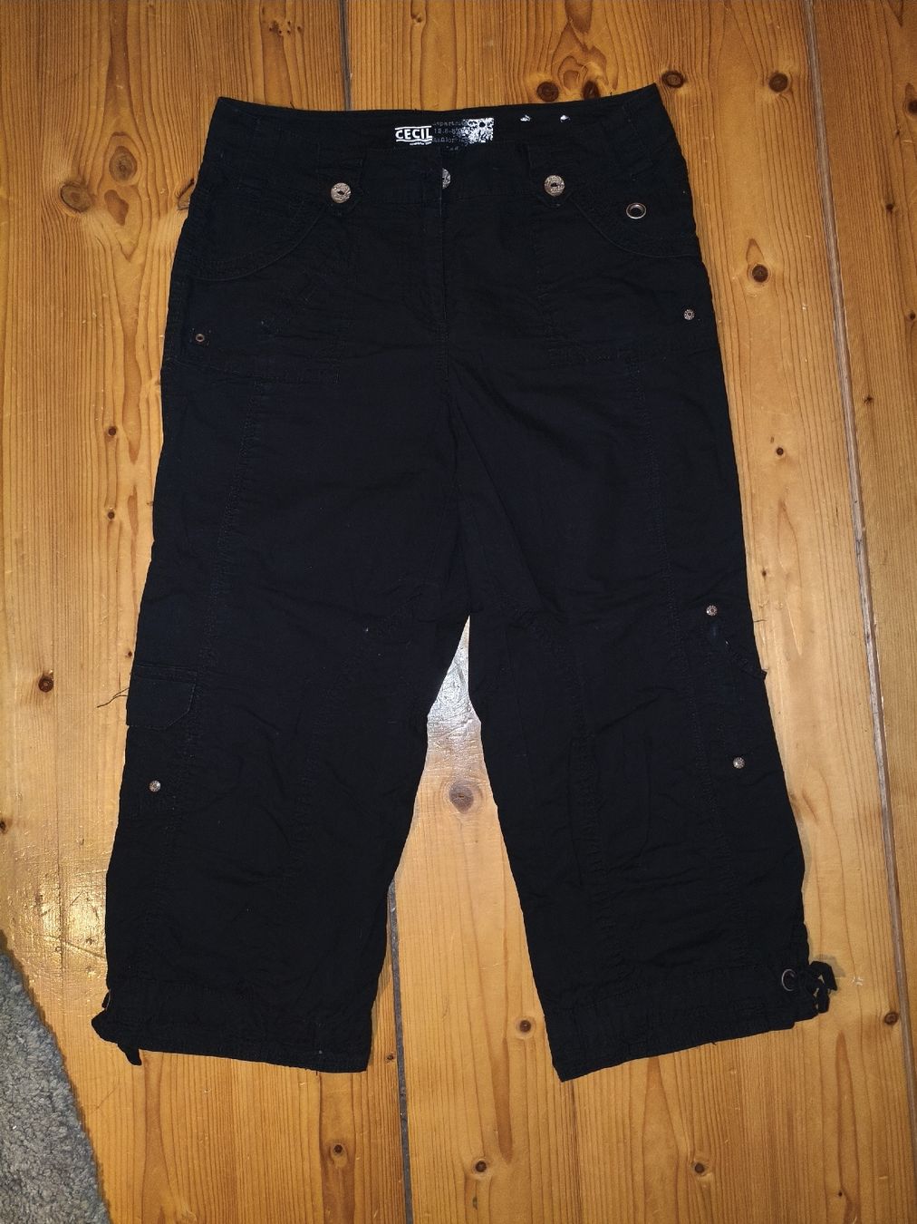 Cecil Pantaloni: Schwarze 3/4 Cecil Hose – Usato da Eschikofen venduto da anj_98vh
