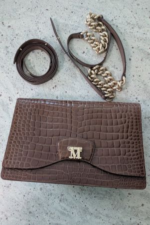 Max Mara Tasche (braun/gold)