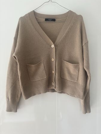 MaxMara beige cardigan 100% cashmere