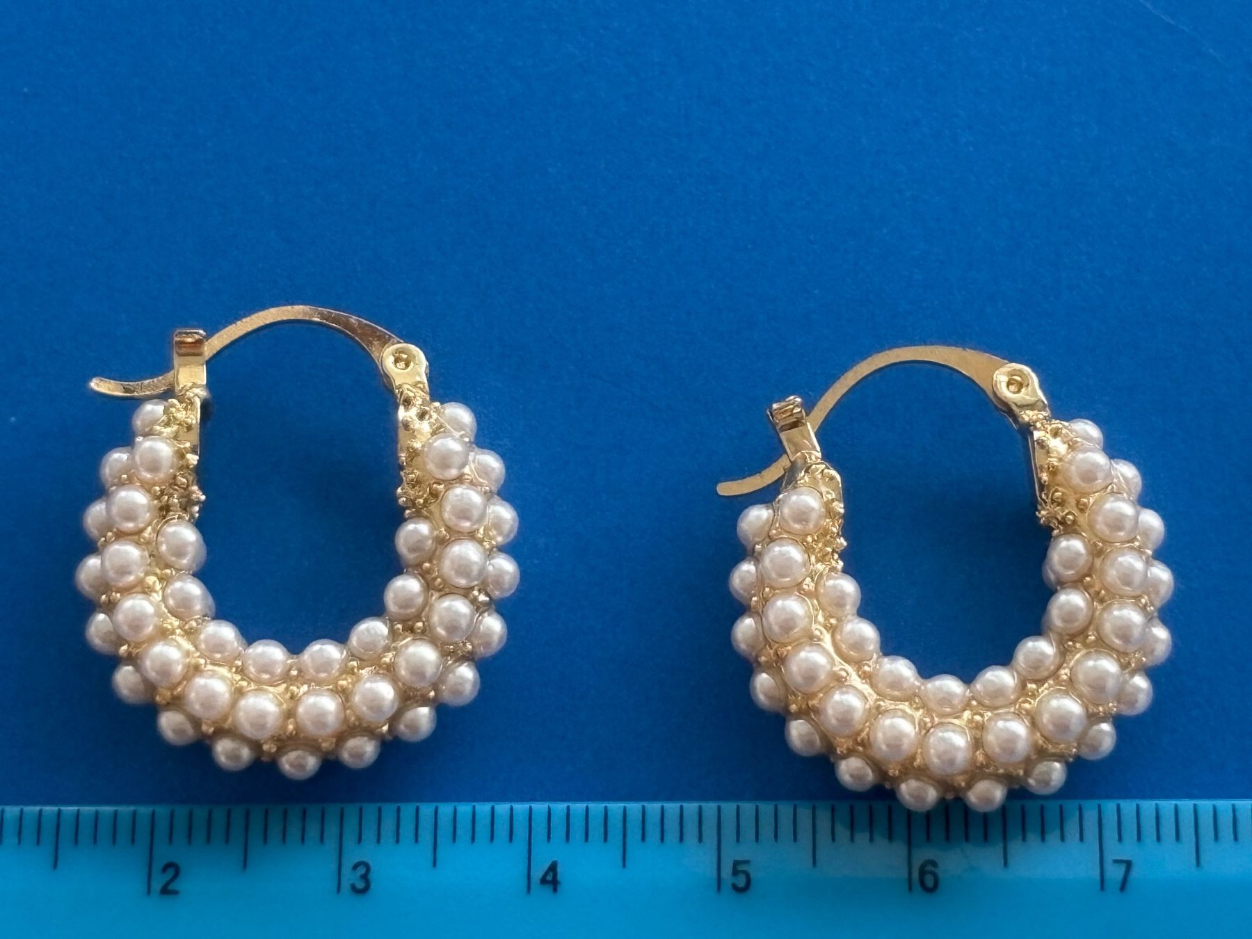 Orecchini pendenti & Orecchini a lobo: Luxus Elegante Ohrstecker  Kunstperlen Farbe: Gold – Nuovo (secondo la descrizione) da Biel-Bienne venduto da Roserosse13 5