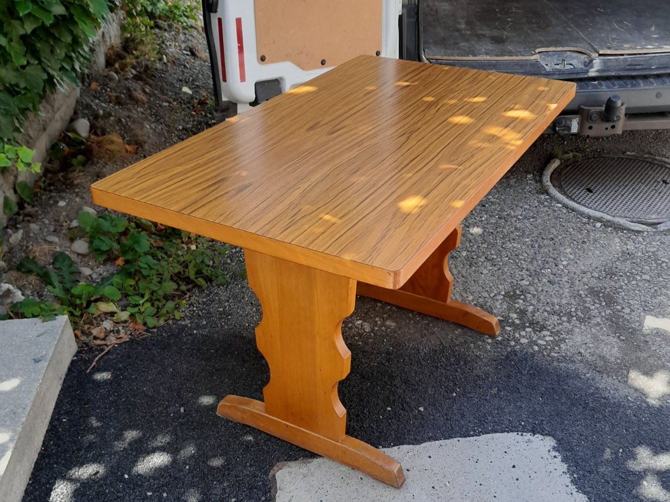 Set di tavolo e panche: Wirtshausstühle und Tische – Usato da Rheineck venduto da paike58 1