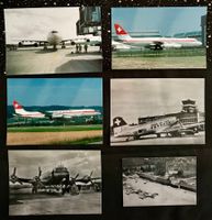 6X Photos aviation Swissair - Reproductions