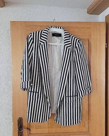 Neuer Blazer von Zara, Grösse XXL blau/weiss