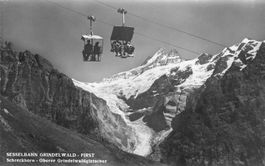 Grindelwald BE Sesselbahn Grindelwald First mit Schreckhorn