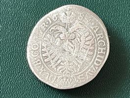 Alte Silbermünze: Kreuzer, 1684 Leopold I.