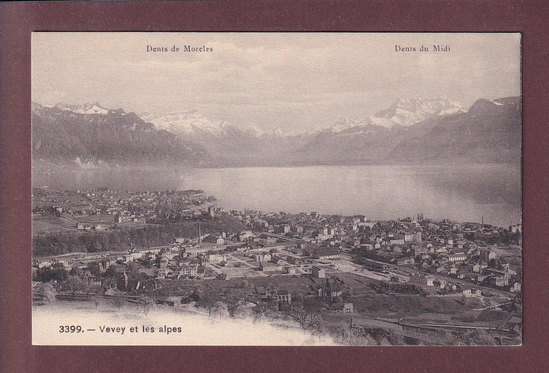 Cartes postales: VEVEY et les Alpes – D'occasion à Pully par nicecards