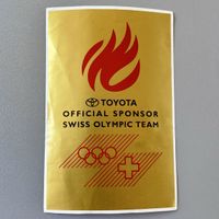 Autocollant Jeux olympiques sponsor Toyota Swiss Team